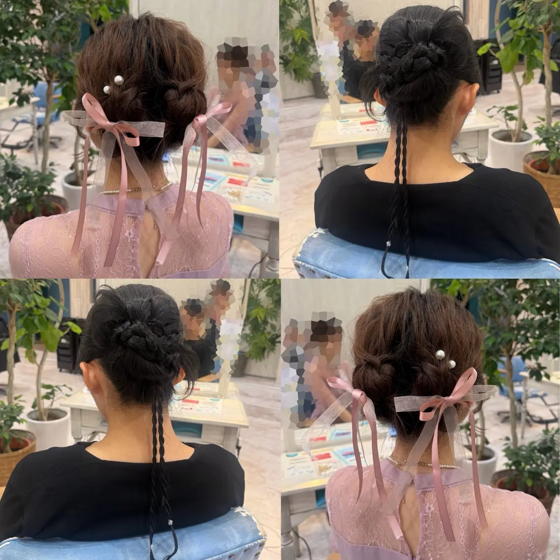 ヘアアレンジ ヘアセット 🫧透け感⋆艶髪💎 山口アヤカのヘアスタイル