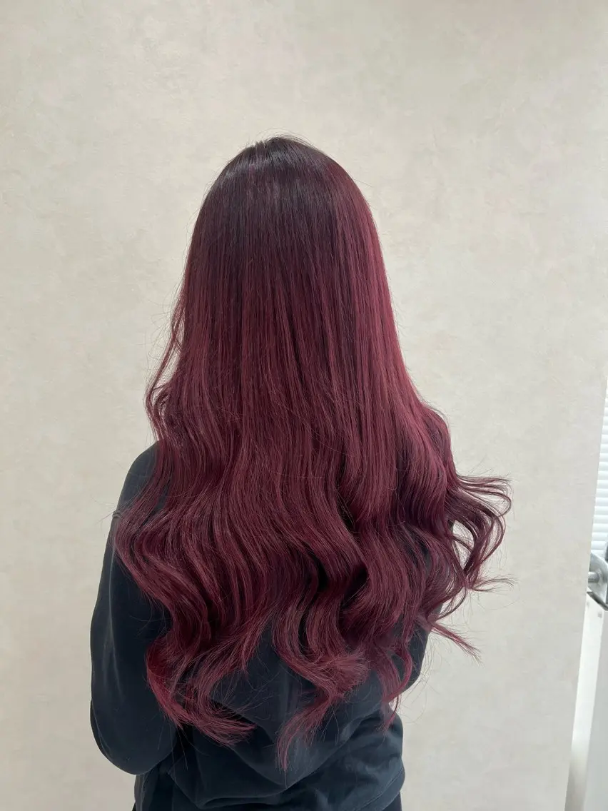 ロング エクステ 韓国風🫧艶カラー 💟ran💟のヘアスタイル