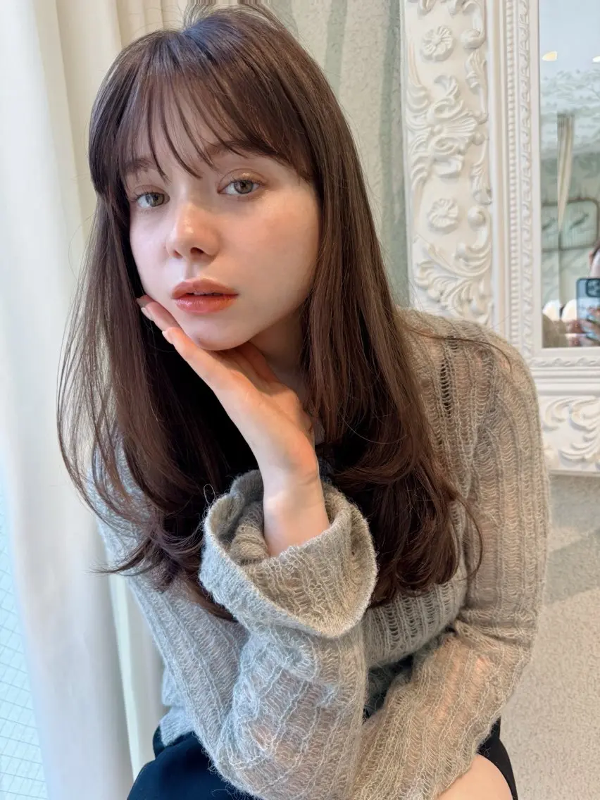 ロング カラー パーマ 樋口 夏希のヘアスタイル
