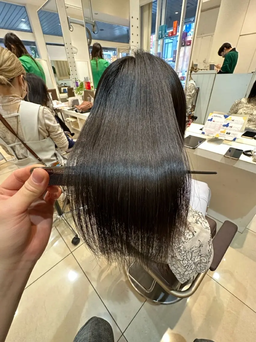 ミディアム 縮毛矯正 華澄🌸カラーモデル 縮毛モデル募集中🌸のヘアスタイル