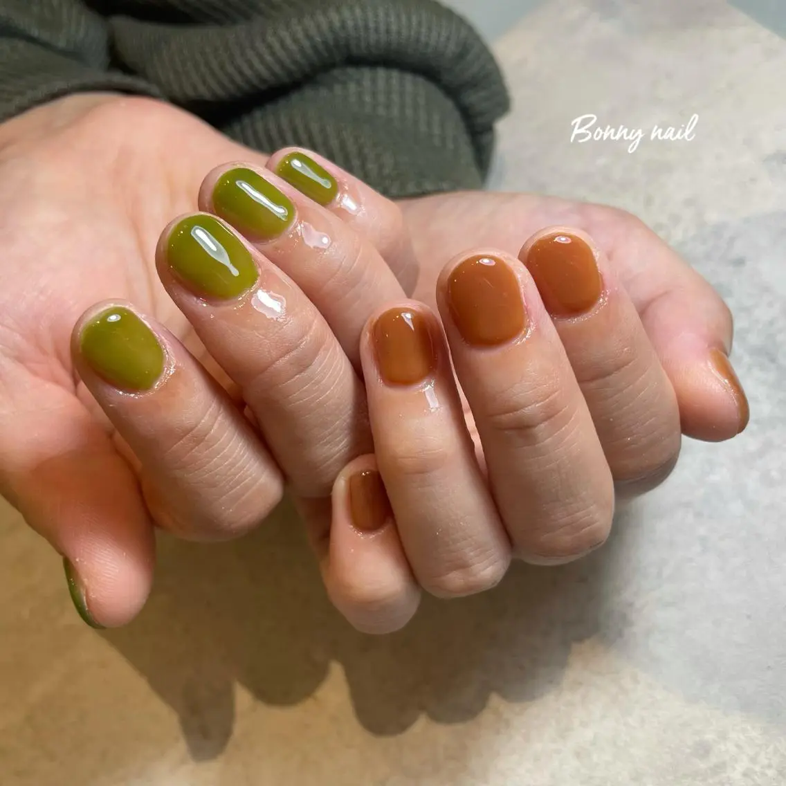 ショート ネイル ワンカラーネイル BONNY NAIL 【えみか】のネイルデザイン