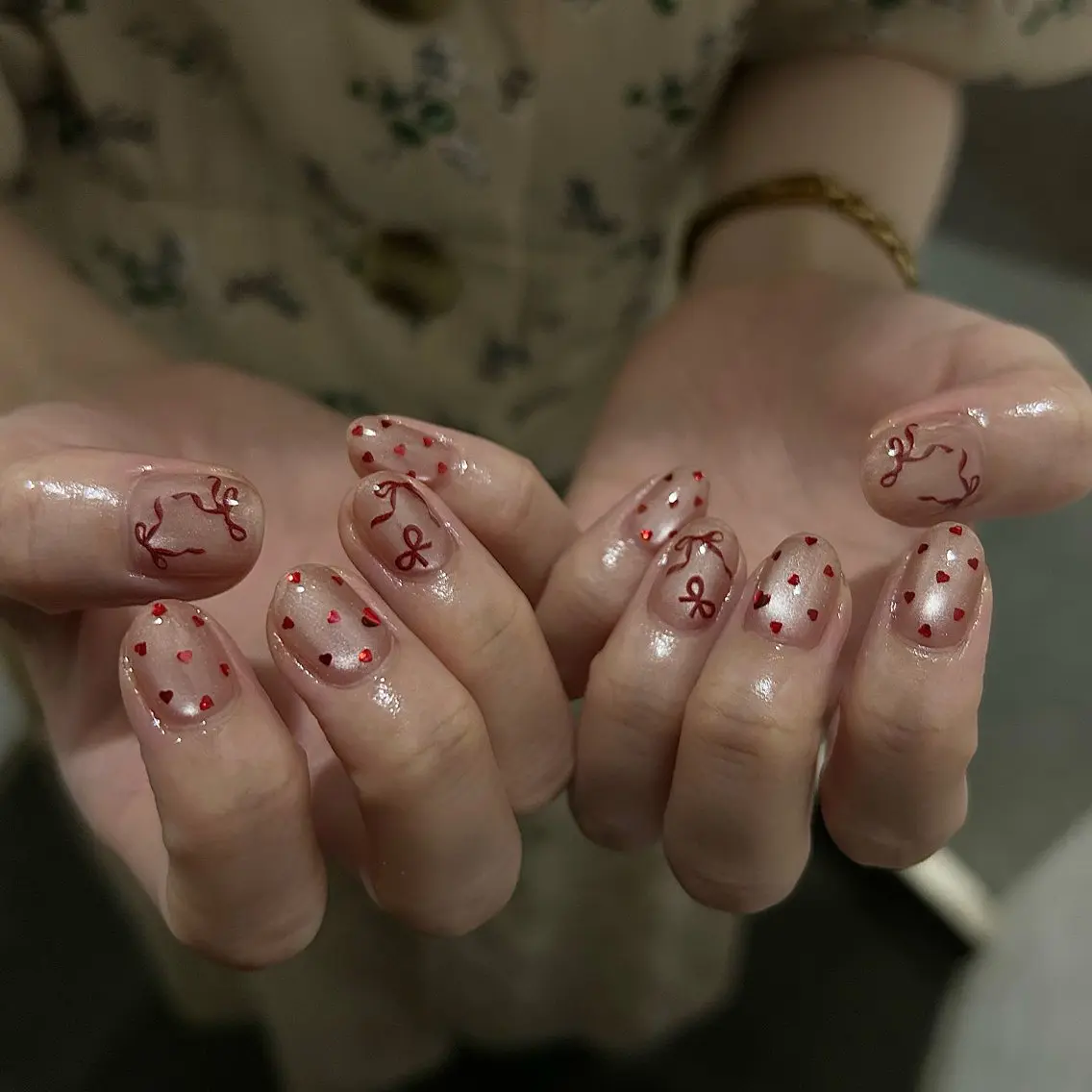 ネイル パラあり！フィルイン 美フォルムのネイルデザイン