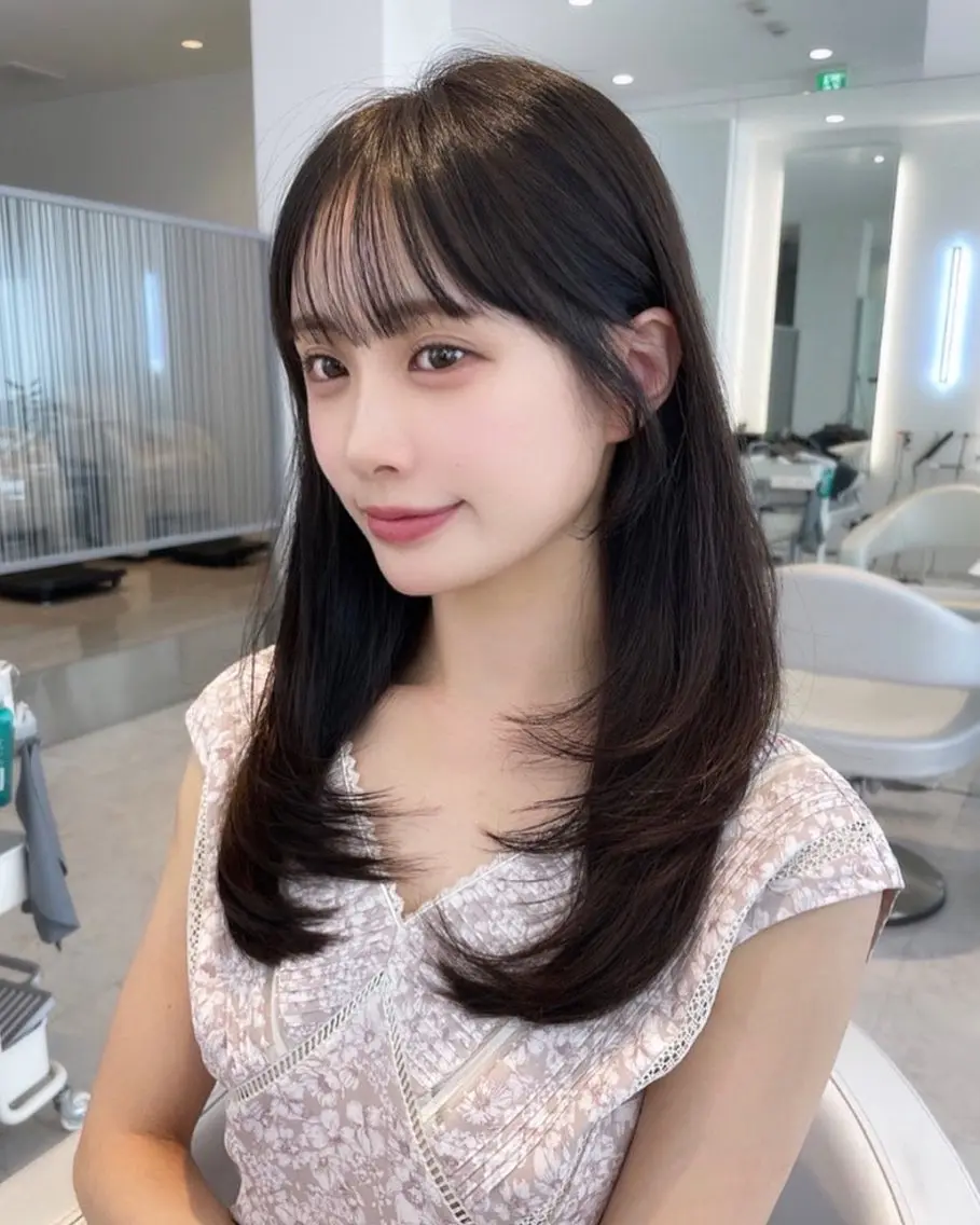 ロング カット ヘアカラー トリートメント ✨上品可愛い 垢抜けヘア/後藤✨のヘアスタイル
