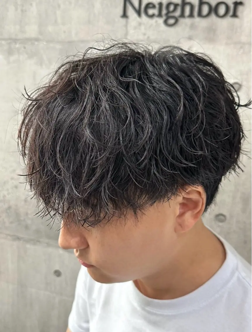 パーマ メンズ カット パーマ シャドウパーマ/立川 メンズ/コタロウのヘアスタイル