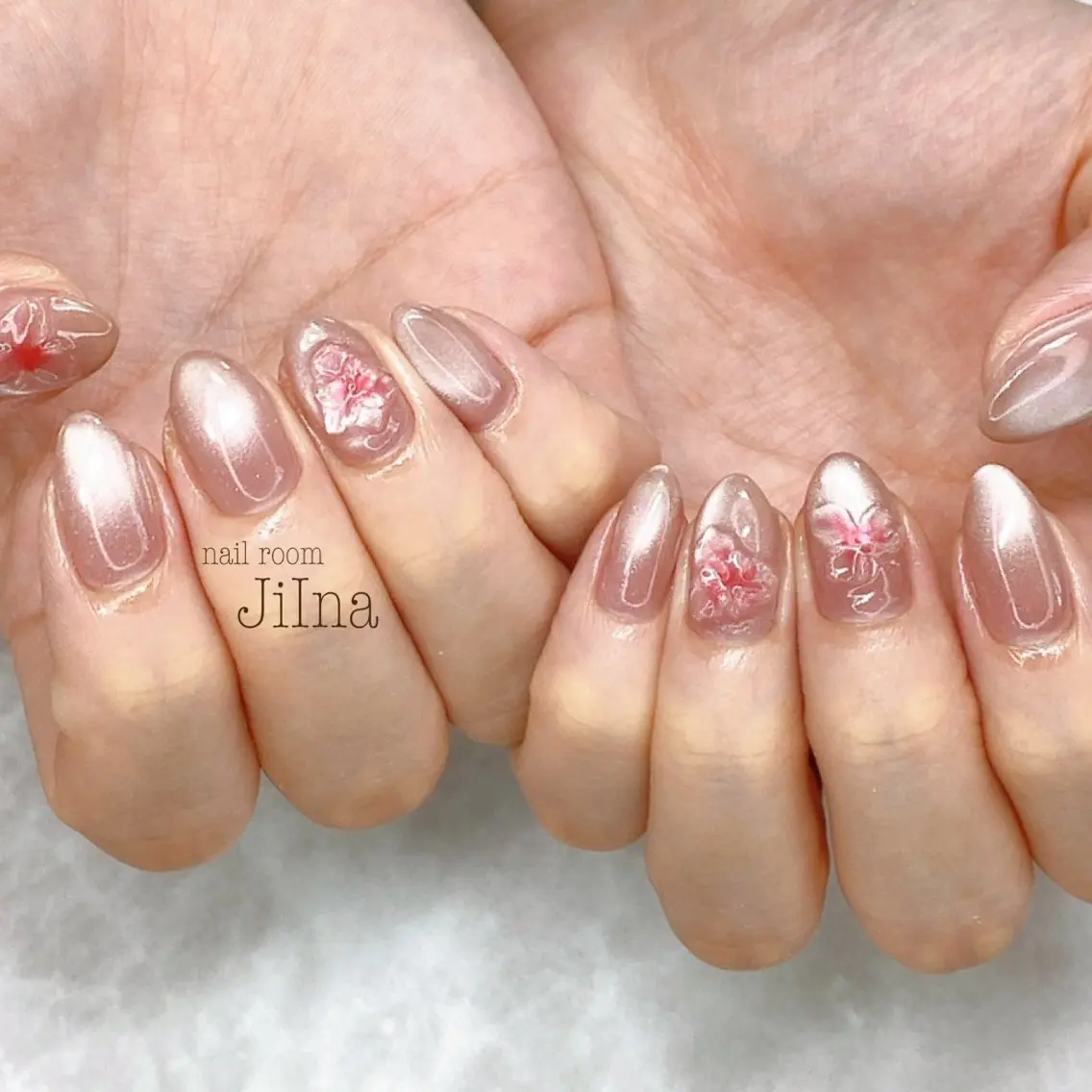 ネイル 持ち込み JiIna nailのネイルデザイン