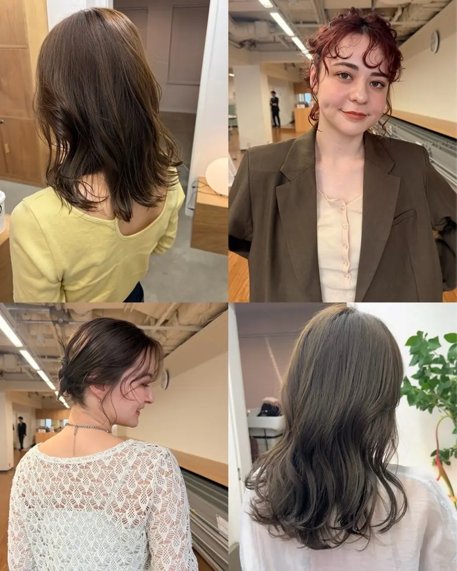 ミディアム カラー ヘアカラー 坂本 圭太朗のヘアスタイル