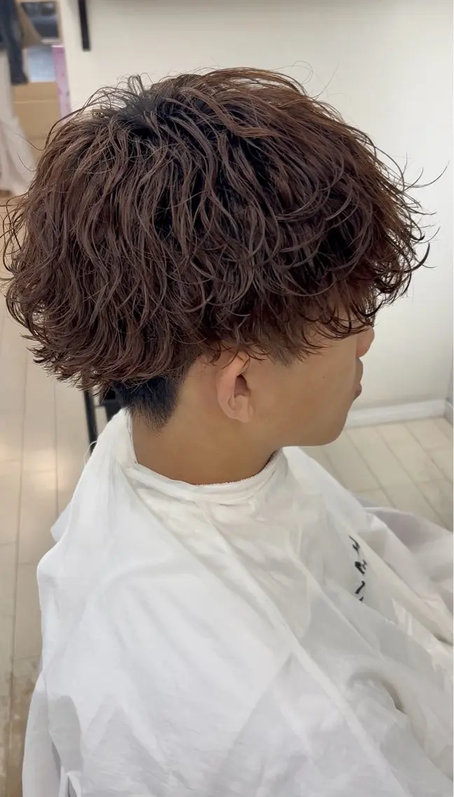 ショート カット パーマ メンズ特化美容師 ‼️　永留　卓己のヘアスタイル