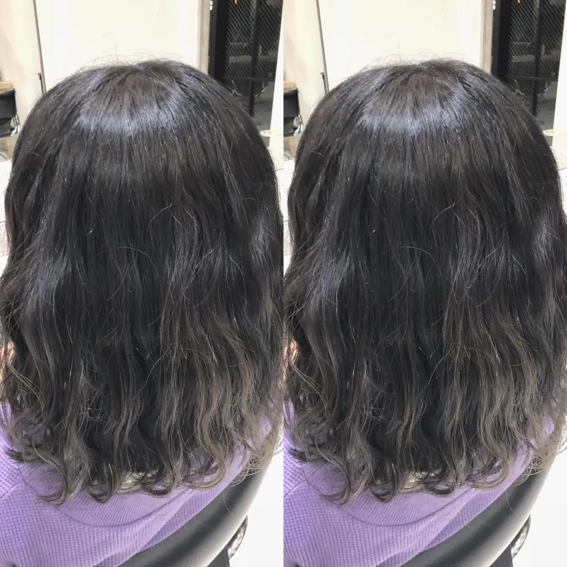 ミディアム カラー ハイライトカラー ハイライト カット ヘアカラー トリートメント 荒木 依莉亜のヘアスタイル