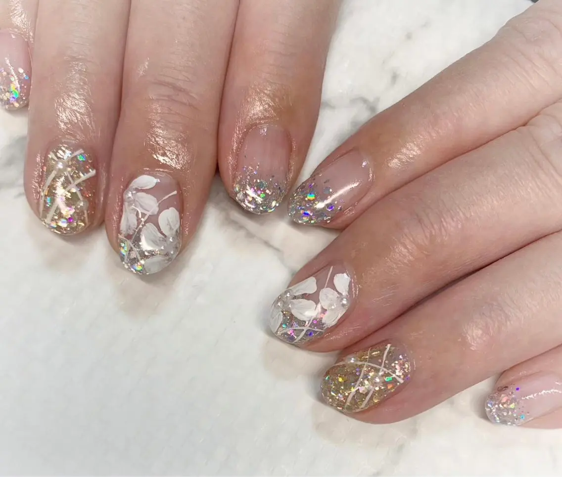 ネイル フットネイル グリーン オフィスネイル ワンカラーネイル 春ネイル Lily Blancheのその他イメージ