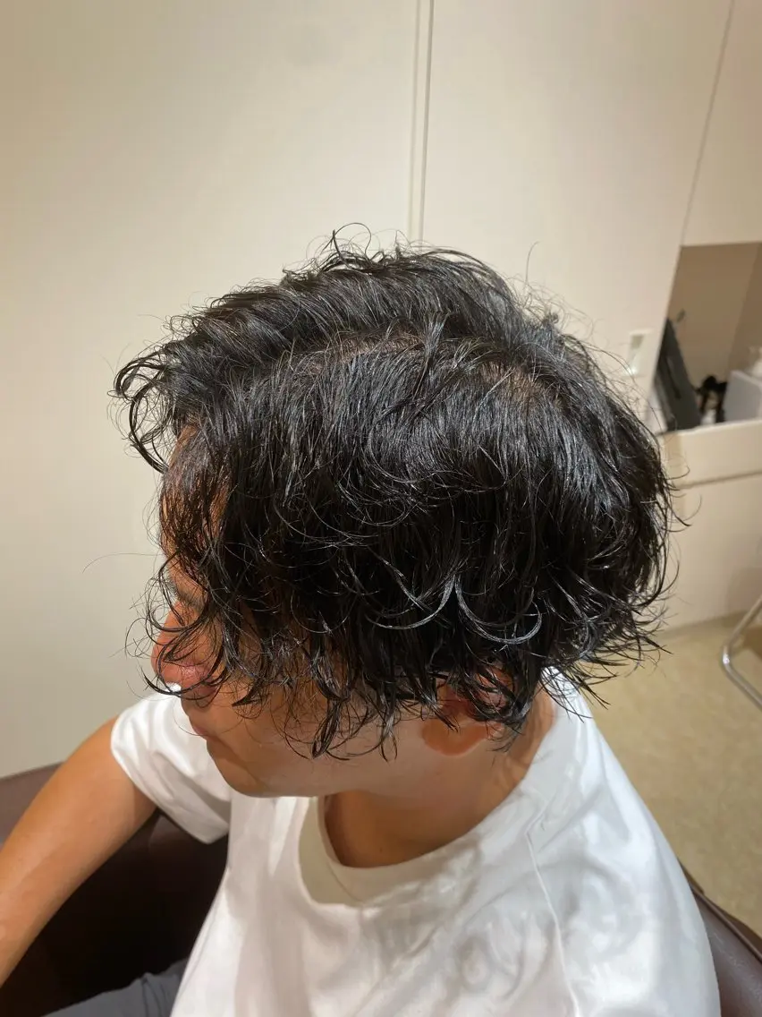 パーマ メンズ パーマ メンズパーマモデル 大募集中のヘアスタイル
