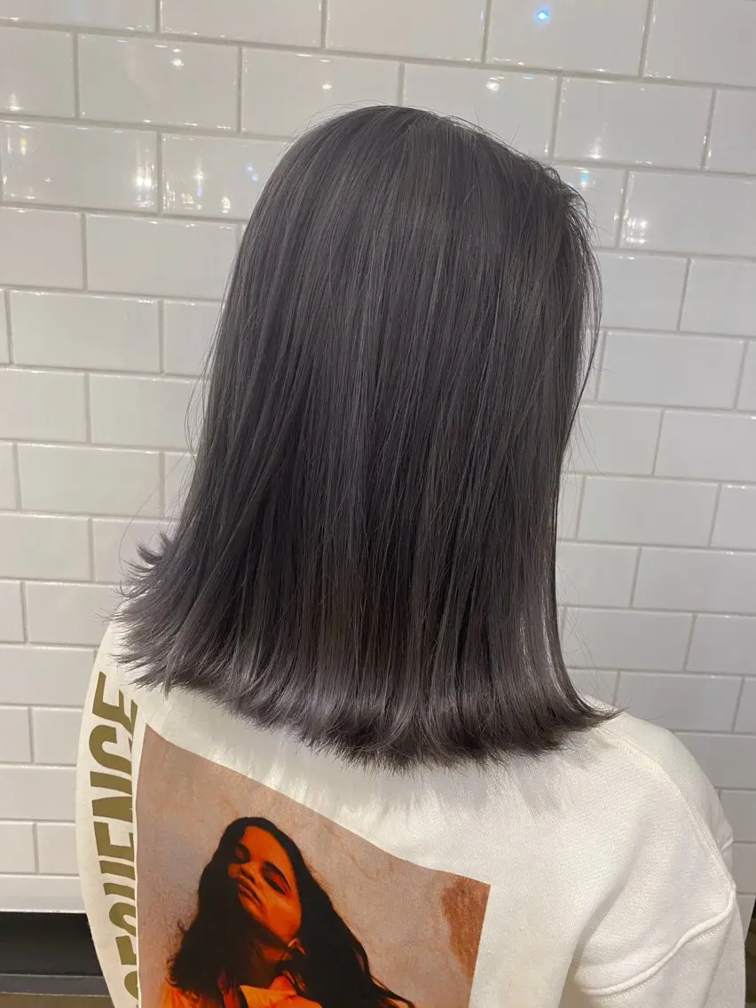 セミロング カラー カット ヘアカラー 🌈髪質改善🌈 過去の1艶サラ体験✨のヘアスタイル
