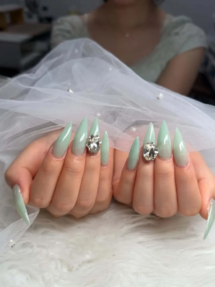 ネイル チークネイル フレンチネイル キラキラネイル 韓国ネイル マグネットネイル ハンドネイル Buruberii hbaby nailのネイルデザイン