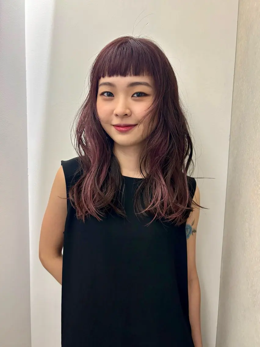 ロング ヘアカラー ハイトーン/レイヤー nail 百咲💌のヘアスタイル