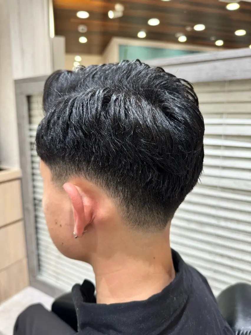 フェードカットの写真