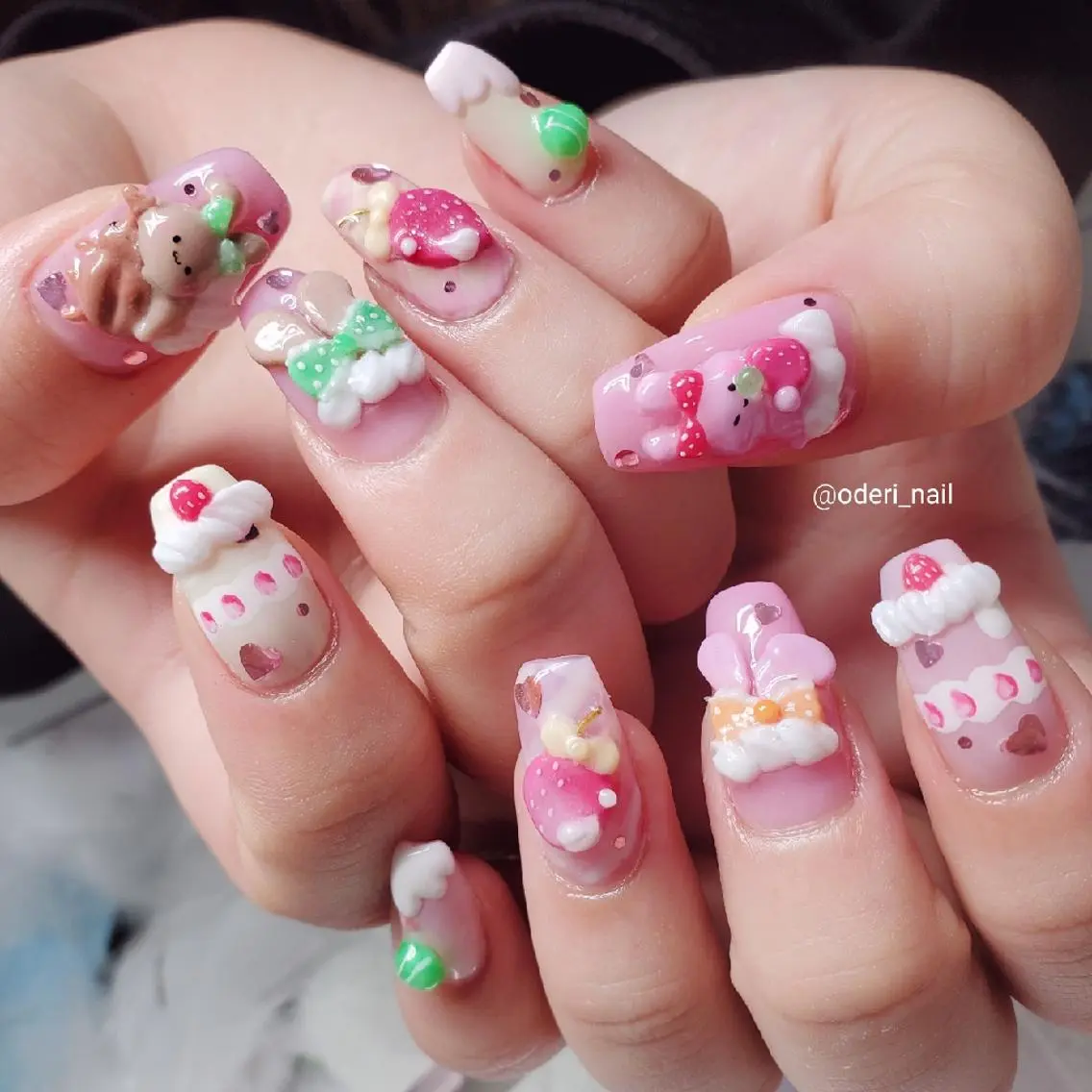 ネイル アートネイル ジェルネイル おで@ oderi_nailのネイルデザイン