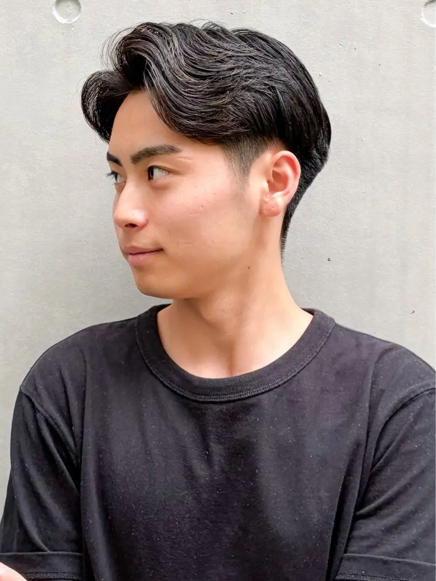 ショート パーマ メンズ メンズパーマ 刈り上げ カット パーマ 三宮メンズカット ヨシイッキのヘアスタイル