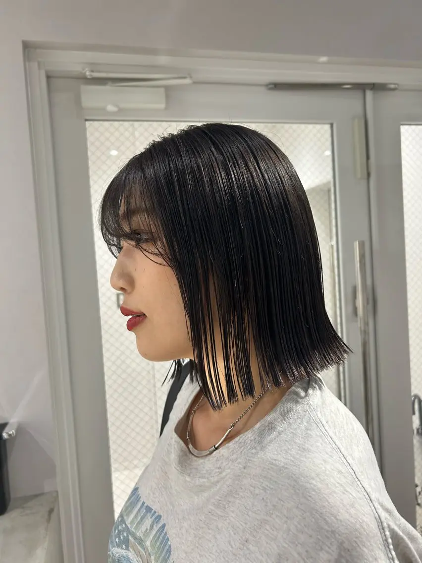 ミディアム カラー ブラウンカラー ヘアカラー SALOWIN栄 三丁目 木戸里実のヘアスタイル