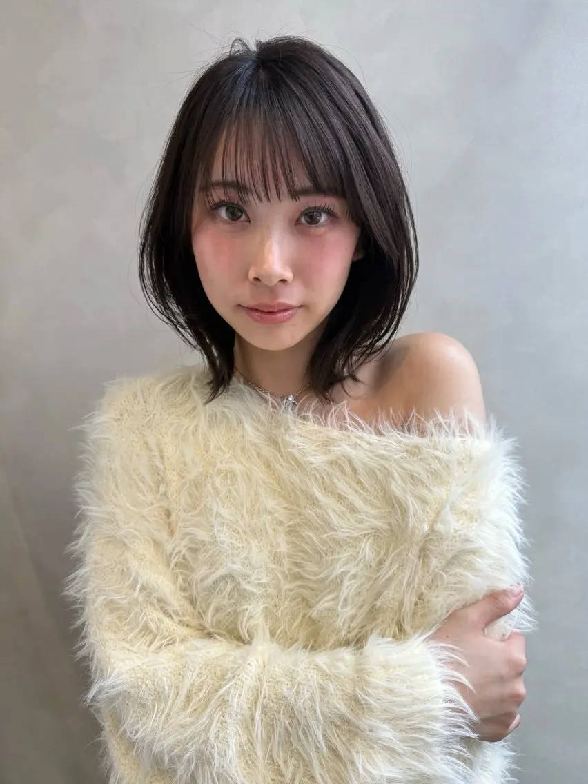 ミディアム ヘアアレンジ ヘアカラー トリートメント 大阪梅田🤎髪質改善 /reika♡のヘアスタイル