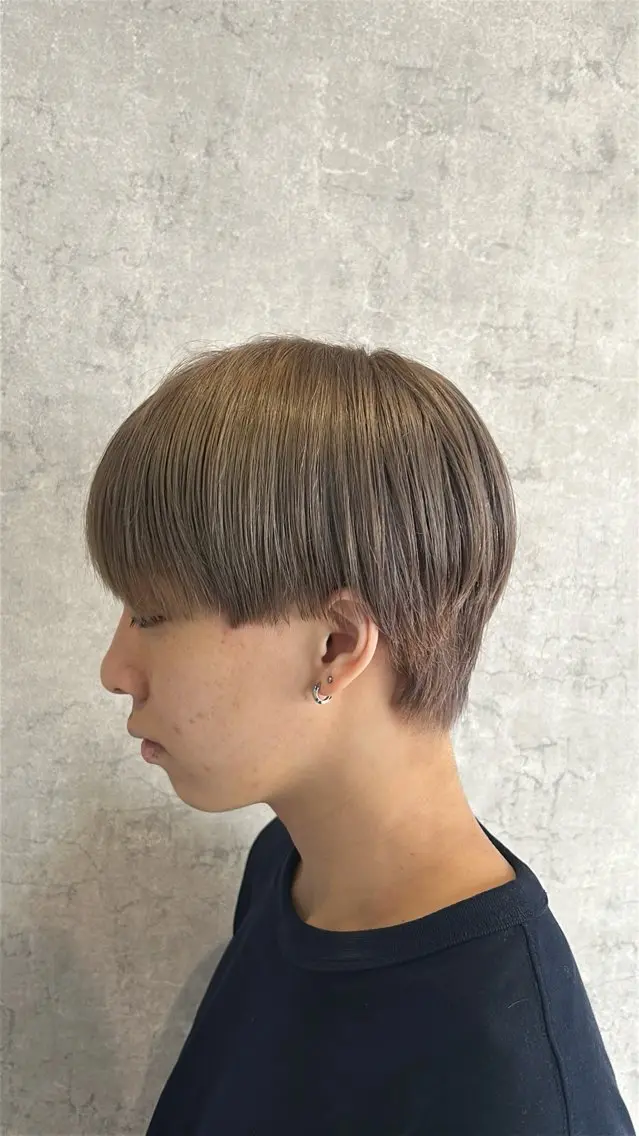 カラー グレージュ 🐺似合わせ🐺 青山健誠のヘアスタイル