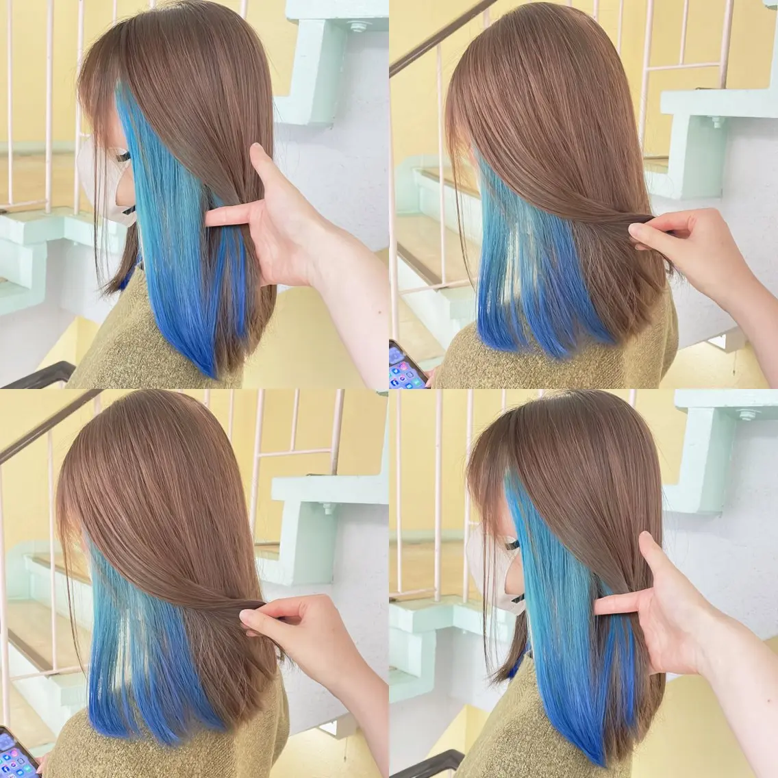 カラー ブリーチ ヘアカラー トリートメント 渋谷:インナーカラー ／🍒エリカ🍒のヘアスタイル