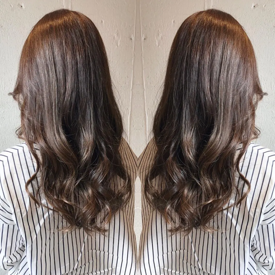 ロング アッシュ あらき ちさとのヘアスタイル