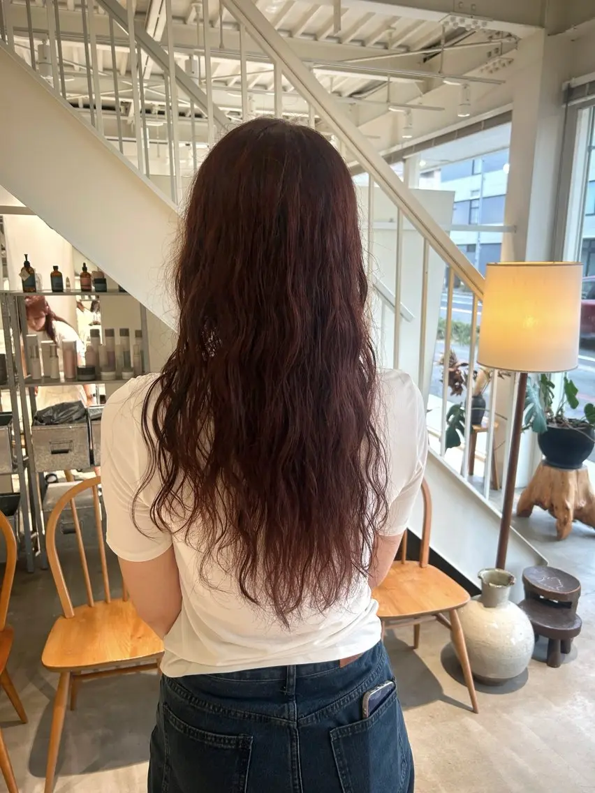 ロング カラー ヘアカラー 篠原 若奈のヘアスタイル