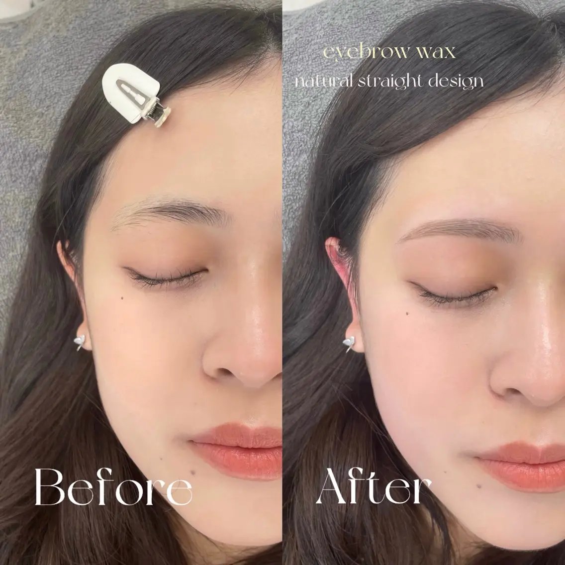 ⋆꙳アイブロウワックス.⋆《眉毛ワックス+毛量調整+カット+メイク仕上げ🫧🫧》の写真