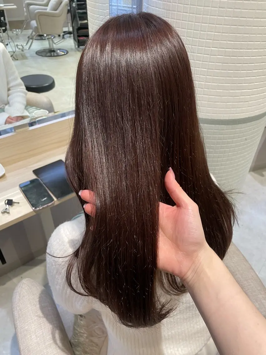 セミロング カット ヘアカラー トリートメント ayano / 透明感・くすみカラーのヘアスタイル