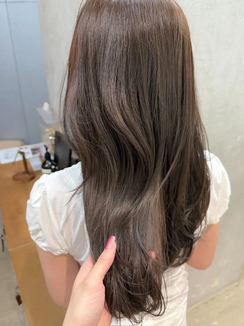 セミロング カラー 谷町/Le'a /竹原しおなのヘアスタイル