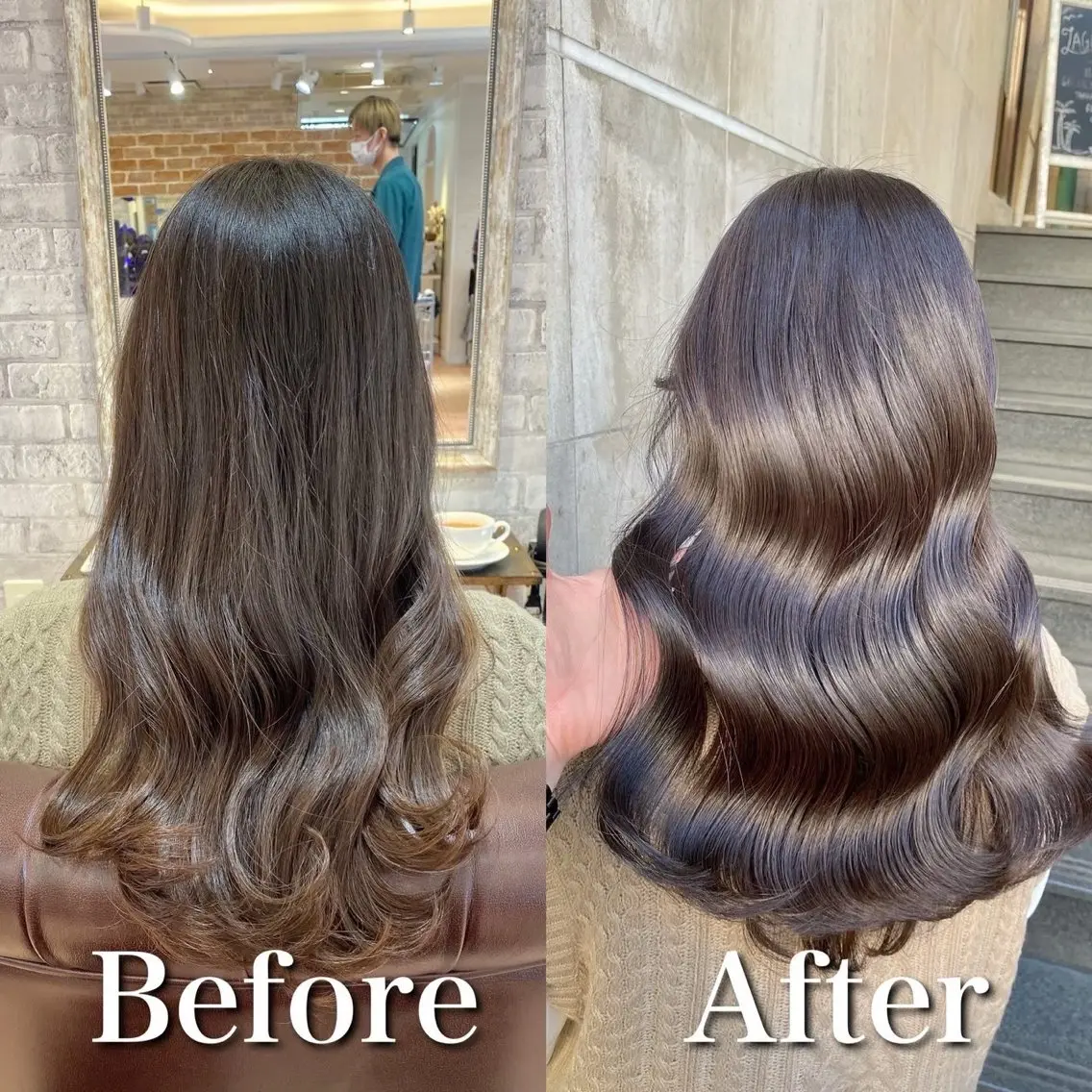 ロング 似合わせカット カット ヘアカラー トリートメント 前髪顔周り/艶カラ ーYudaiのヘアスタイル