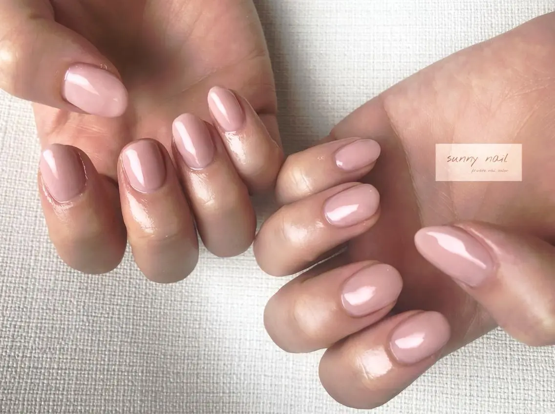ネイル カジュアル ジェルネイル ニュアンスネイル ワンカラーネイル パラジェル sunny nailのネイルデザイン