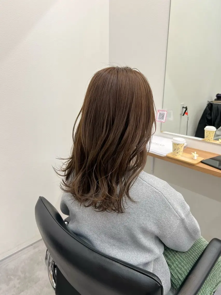 セミロング カラー 透明感カラー カット ヘアカラー トリートメント ✨NOMAD印西✨ 黒川勇輝のヘアスタイル