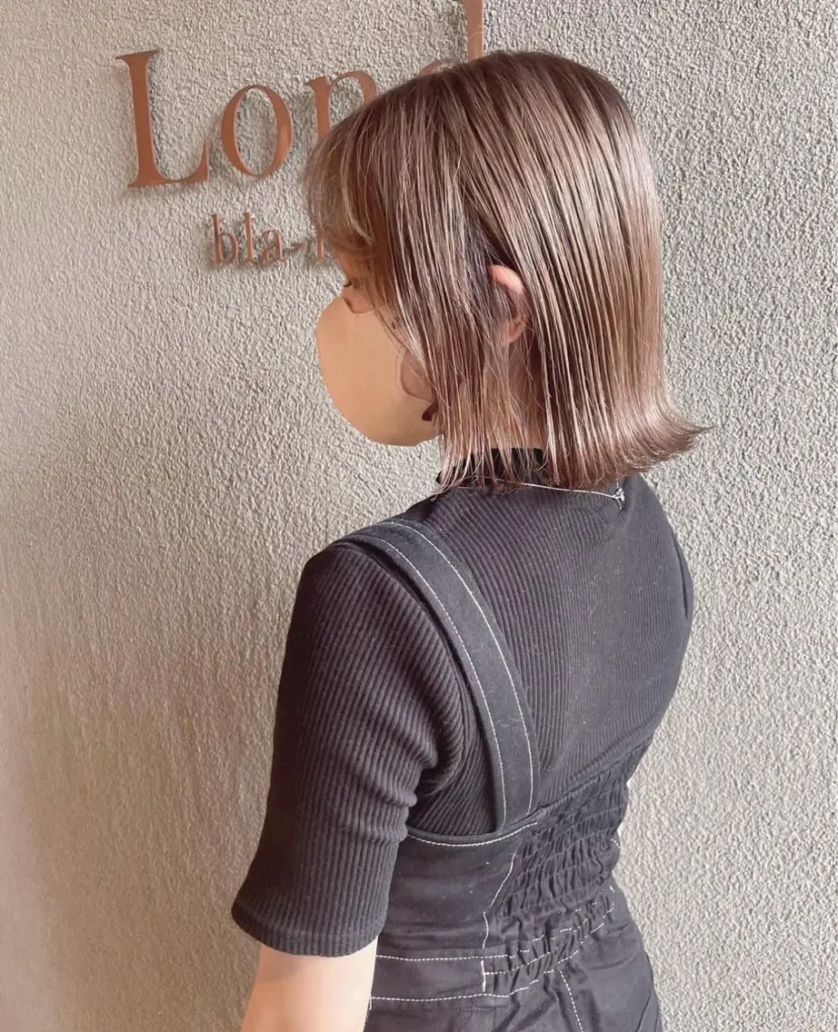 ショート カラー ❤️縮毛矯正❤️ 髪質改善❤️平野実花のヘアスタイル