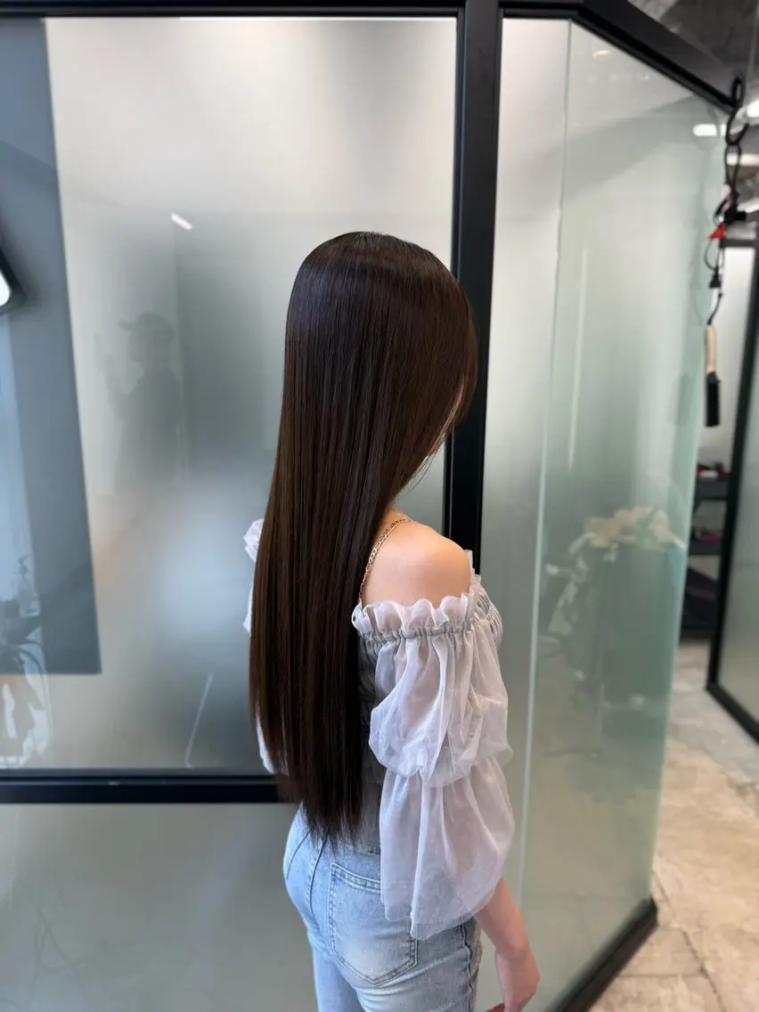 ロング 髪質改善 トリートメント マツザキ 美髪のヘアスタイル