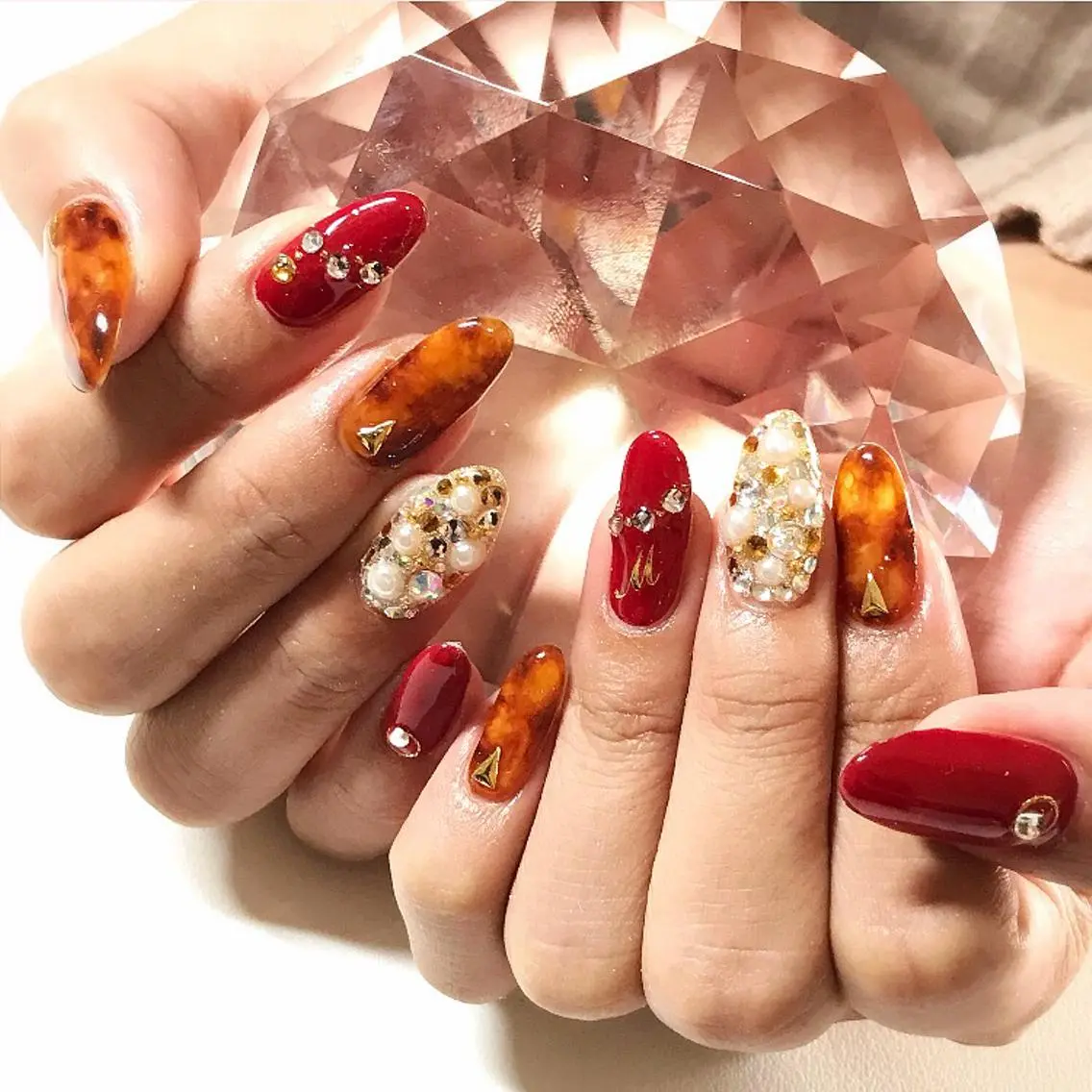 ネイル 渋谷/チップ長さ出し 👑アプレgel-xのネイルデザイン