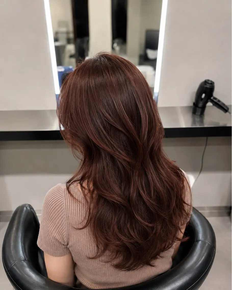ミディアム カラー ブラウンカラー トリートメント 🌈ウルトワ水素 髪質改善naru🌈のヘアスタイル