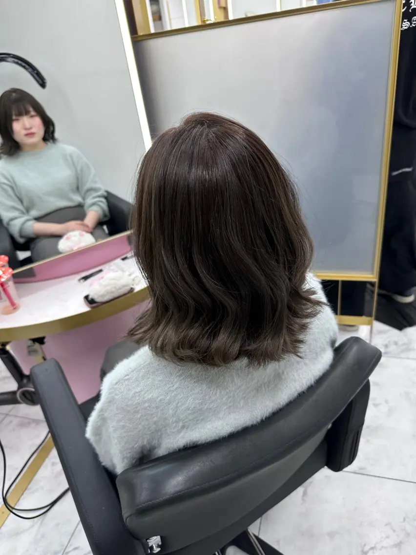 ロング 韓国風ヘア ロング オルチャンヘア 透明感カラー/ 表参道/こはるのヘアスタイル