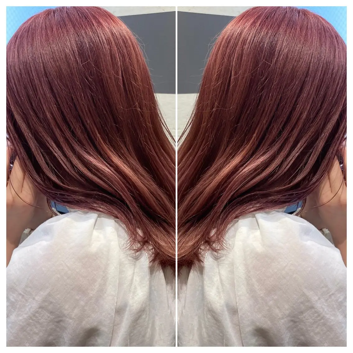 セミロング カラー ヘアアレンジ ブリーチ ケアブリーチ カット ヘアカラー 竹内啓太 ボブのヘアスタイル