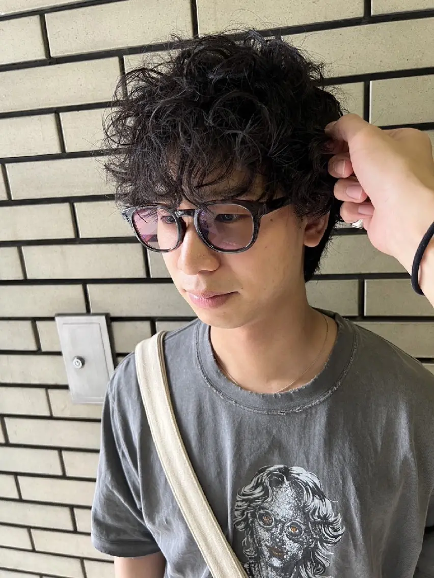 パーマ メンズ メンズ特化 石田はるむのヘアスタイル