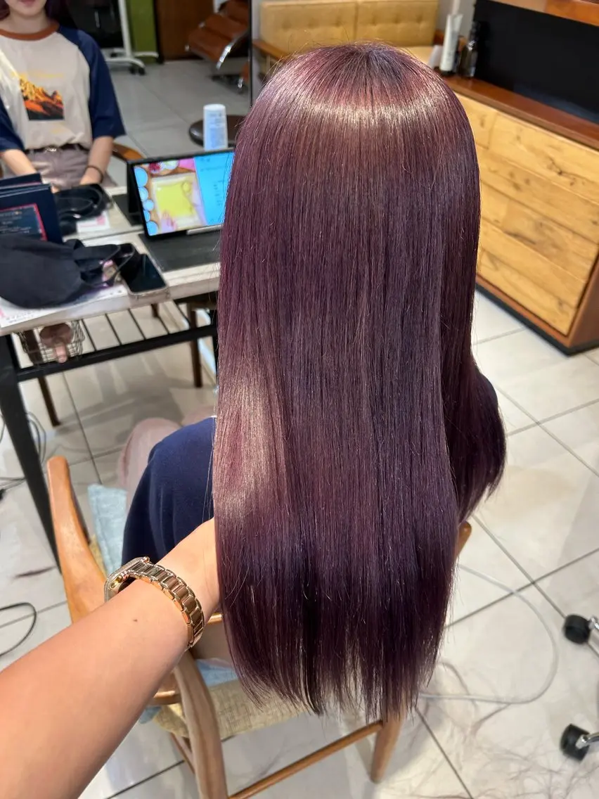 セミロング カラー ラベンダーカラー ヘアカラー トリートメント 袴着付け予約受付中/ 渡辺奈緒のその他イメージ