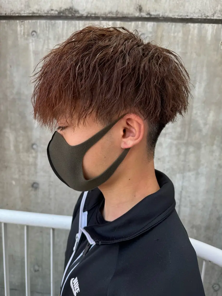 カット+ワンカラー+パーマの写真