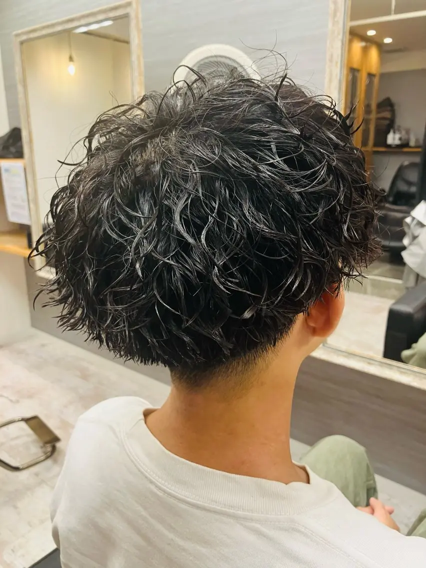 パーマ メンズ カット パーマ メンズ特化/パーマ/ フェードWATARUのヘアスタイル