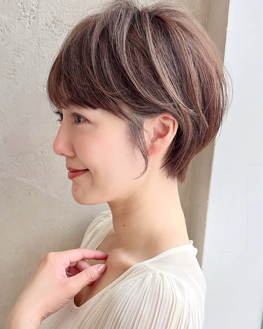 ショート カラー ショートボブ ボブ 似合わせカット ショートヘア 小顔カット カット ヘアカラー トリートメント ショート、ボブの神✨ 峯朋也✂︎✨のヘアスタイル