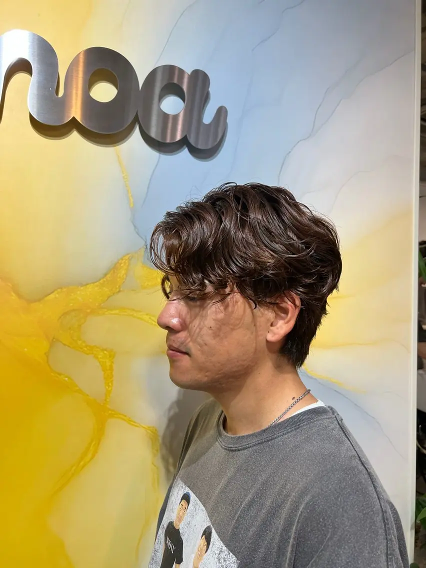 ショート パーマ ニュアンスパーマ 野沢 亜美のヘアスタイル