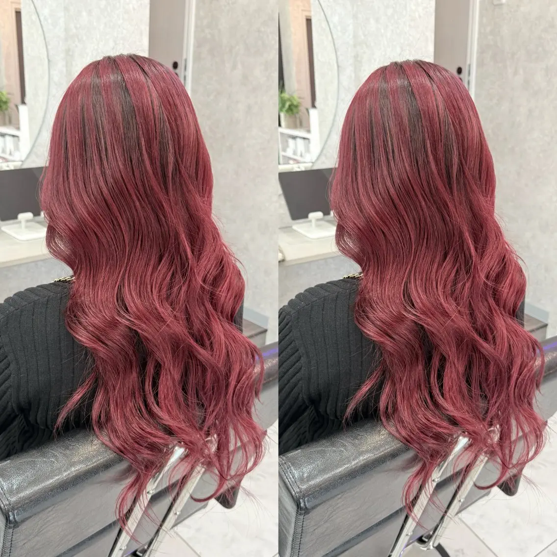 ロング カラー 🌺ハイトーン🌺 矢葺 なぎさ🌺🌺のヘアスタイル