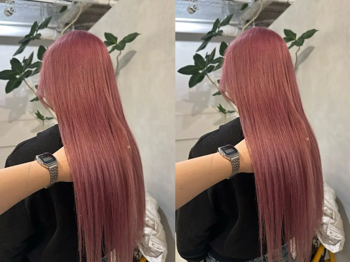 ロング カラー MOE レイヤー/新宿三丁目のヘアスタイル