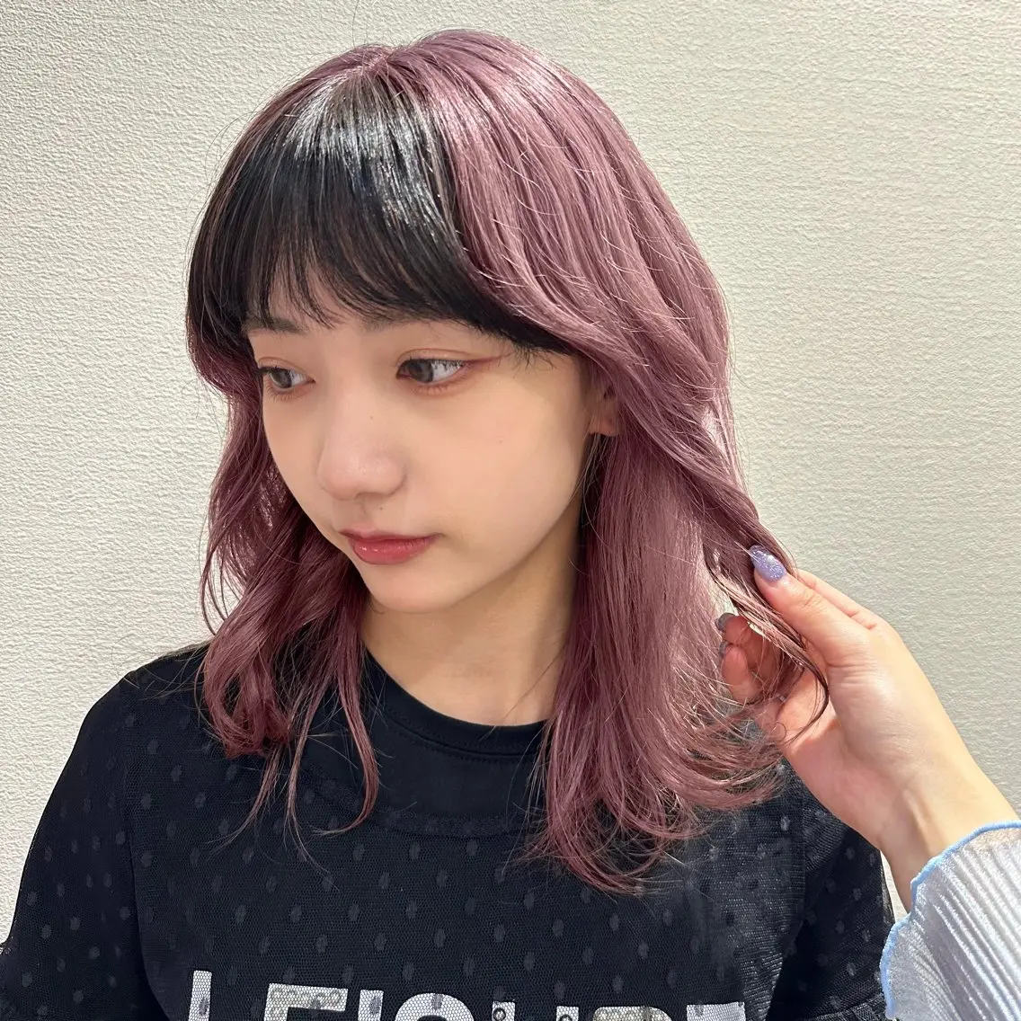 ミディアム カラー カット ヘアカラー トリートメント 柔らかいbeige ￤韓国￤🩰マユ🩰のヘアスタイル