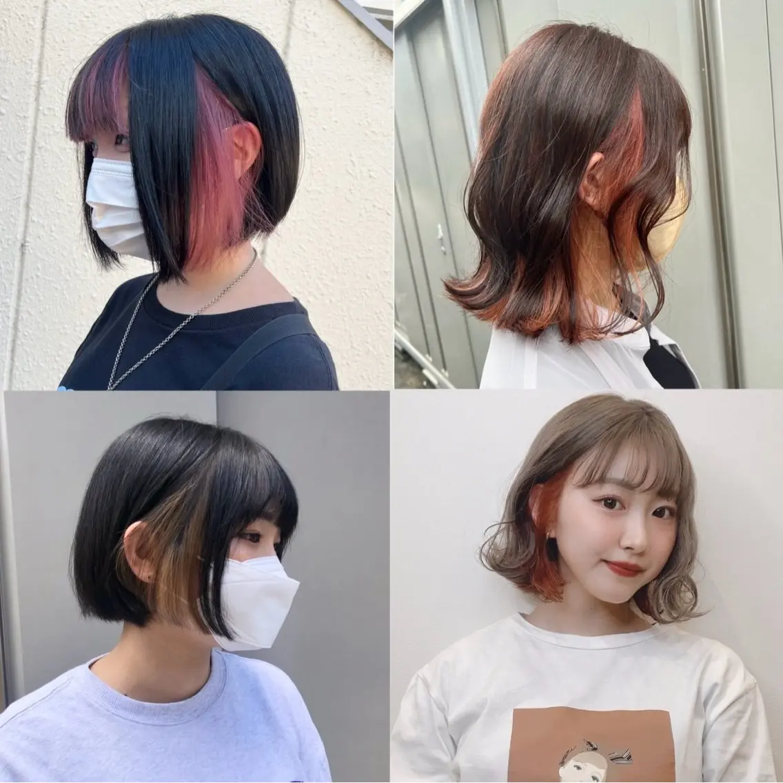 カラー イヤリングカラー インナーカラー ヘアカラー 🎀 MIHO🎀のヘアスタイル