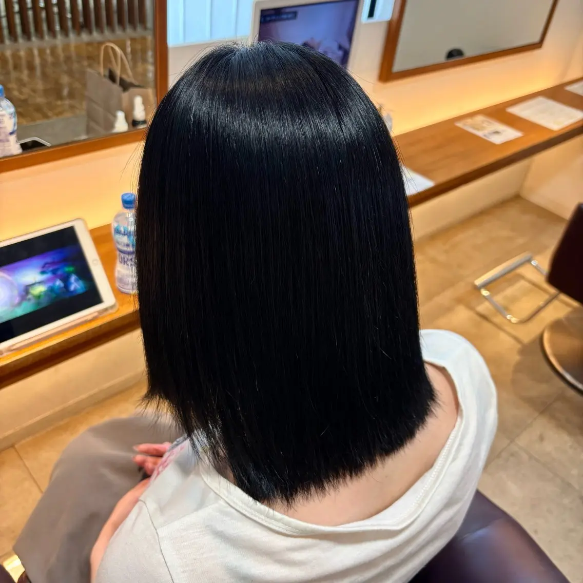 ミディアム 髪質改善 カット ヘアカラー 髪質改善カラー 貝本 遥那 🧸⸝⋆*のヘアスタイル