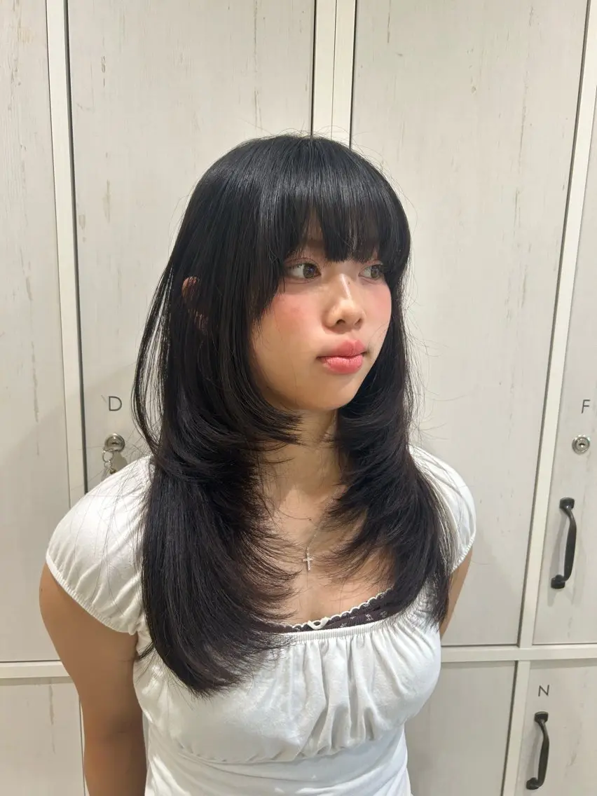 ロング カット hana/海外風ヘア /レイヤーカット🪐のヘアスタイル